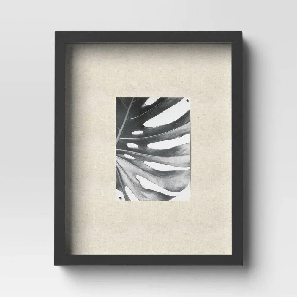 Threshold 11x14 Black Shadow Box Frame Wall Display MDF Case Decor